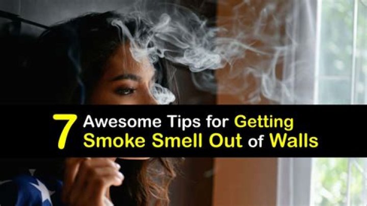 How do you get cigarette smoke off walls and ceilings?